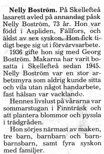 Nelly Boström