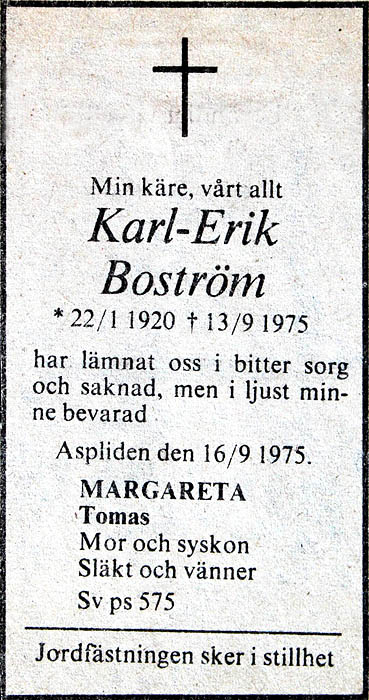 Karl Erik Boström