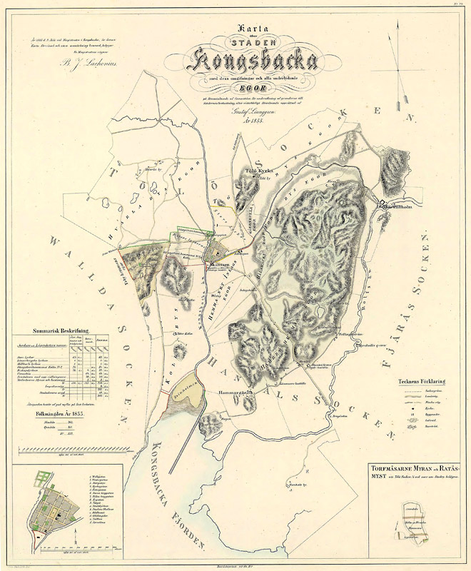 Karta över Kungsbacka