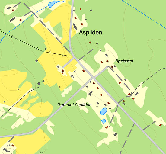 Karta över Aspliden